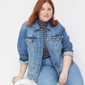 Jean Jacket Lane Bryant Trucker Jacket size 28